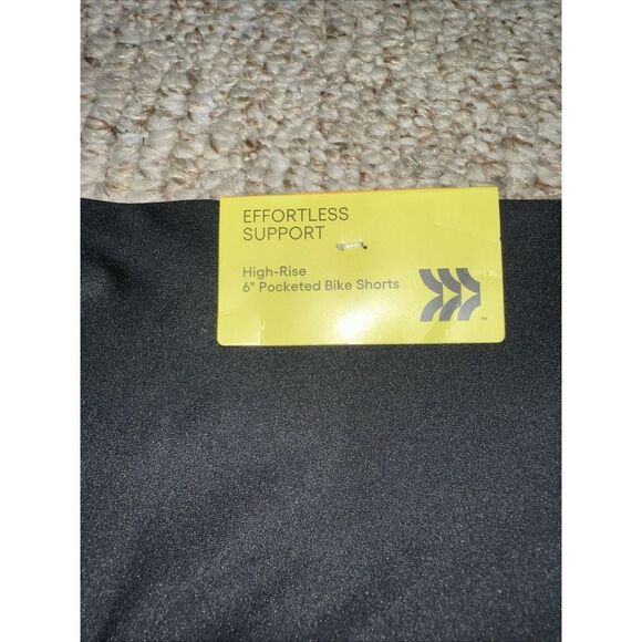 Womens NWT- All In Motion- effortless biker, short- Black size small - 6" Inseam - Picture 5 of 6